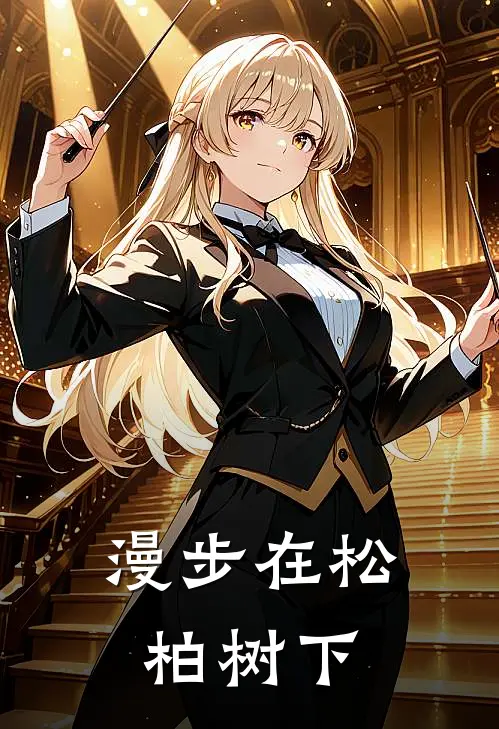 漫步在松柏树下