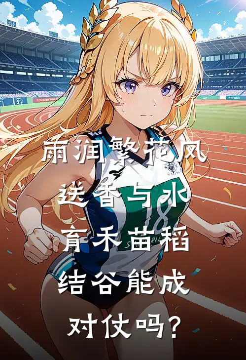 雨润繁花风送香与水育禾苗稻结谷能成对仗吗?