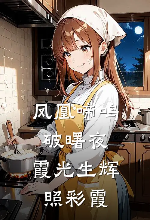 凤凰啼鸣破曙夜,霞光生辉照彩霞