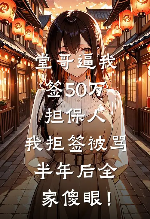 堂哥逼我签50万担保人，我拒签被骂，半年后全家傻眼！